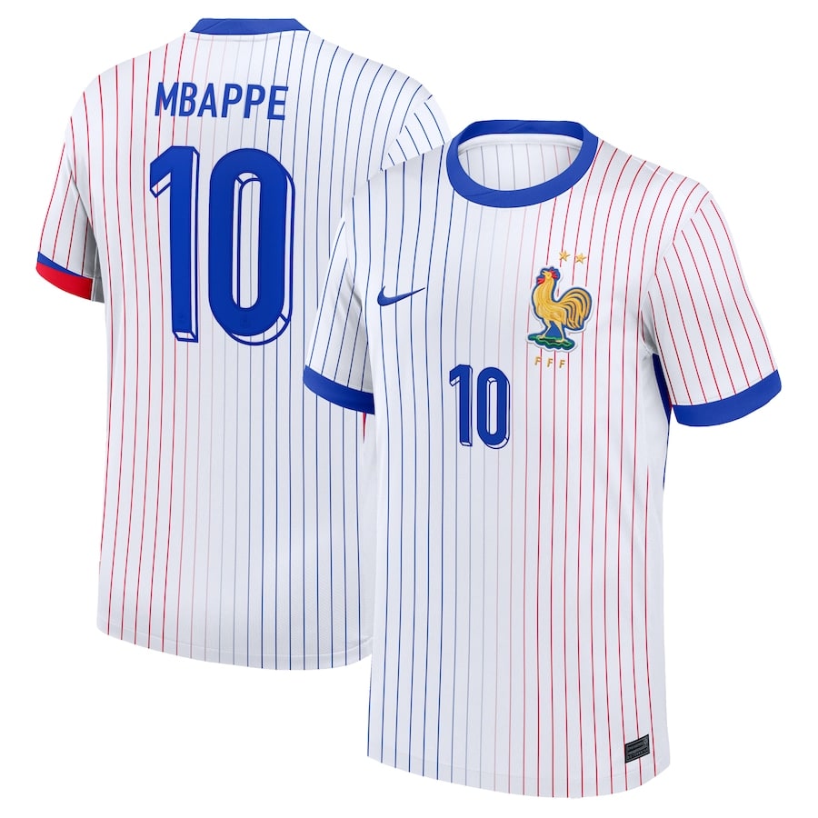 Maillot Equipe de France Extérieur Euro 2024 Mbappe (1)