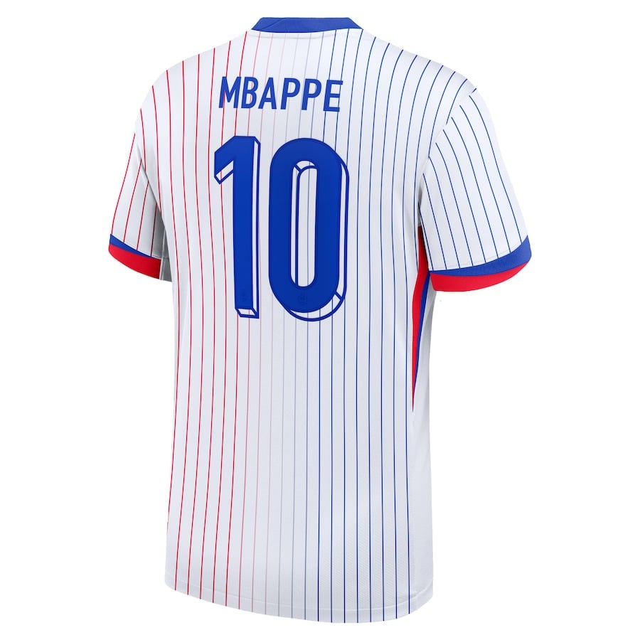 Maillot Equipe de France Extérieur Euro 2024 Mbappe (3)