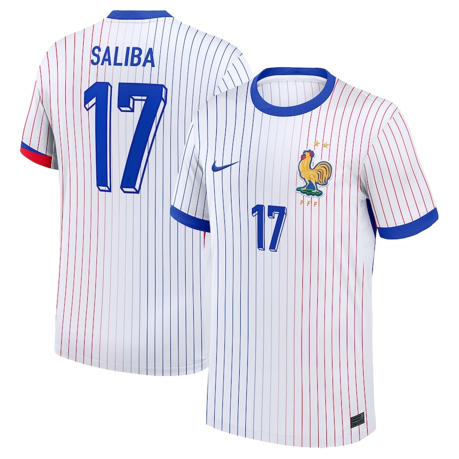 Maillot Equipe de France Exterieur Euro 2024 Saliba (1)