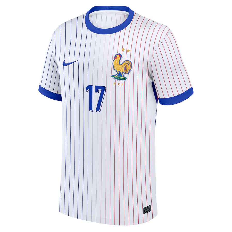 Maillot Equipe de France Exterieur Euro 2024 Saliba (2)