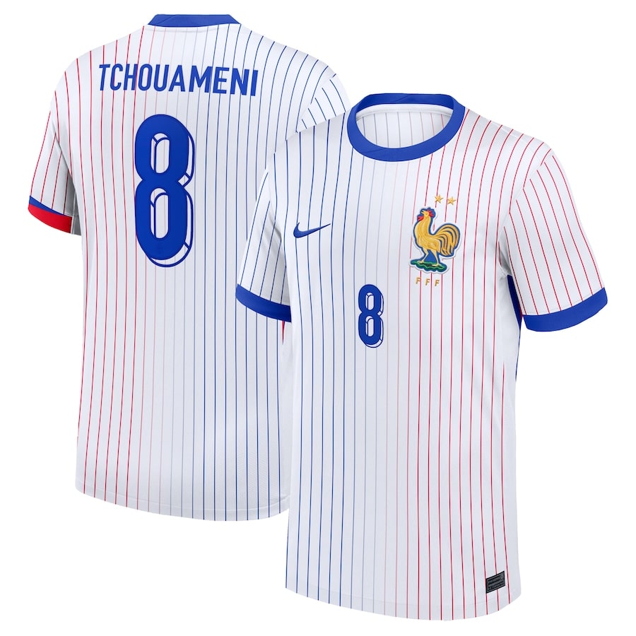 Maillot Equipe de France Exterieur Euro 2024 Tchouameni (1)