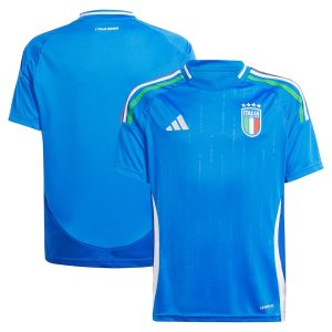 Italy Home Euro 2024 Kids Jersey (1)
