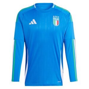 Italy Home Euro 2024 Long Sleeve Jersey (2)