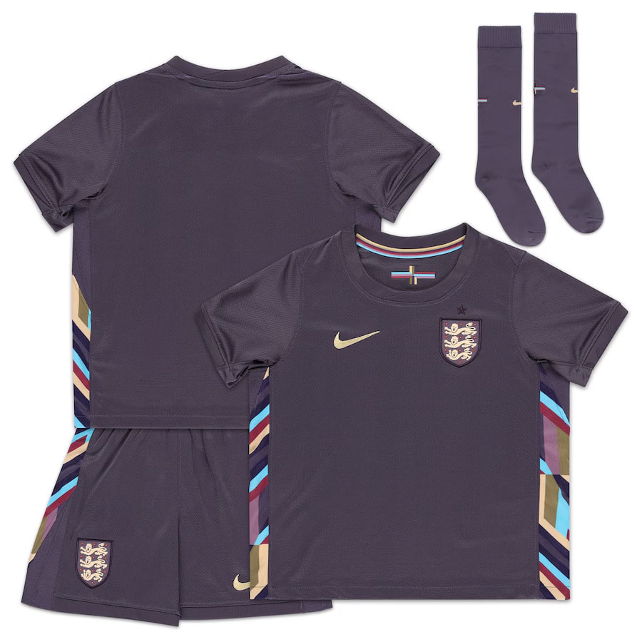 Maillot Kit Enfant Angleterre Exterieur Euro 2024 (1)