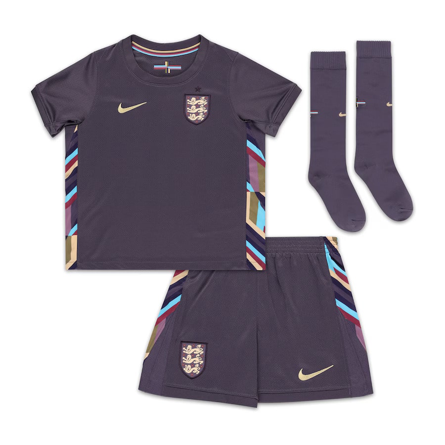 Maillot Kit Enfant Angleterre Exterieur Euro 2024 (2)