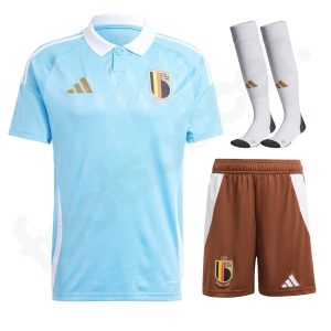 Children's Belgium Away Euro 2024 Jersey Kit