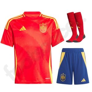 Spain Children's Home Kit Euro 2024 Jersey