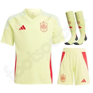 Spain Away Euro 2024 Children's Kit Jersey