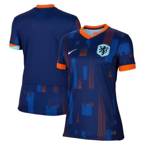 Camiseta holandesa visitante Eurocopa 2024 mujer (1)