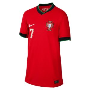 Portugal Home Euro 2024 Ronaldo Child Jersey (2)