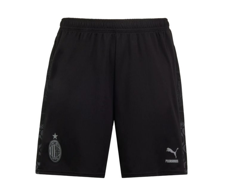 AC Milan Shorts 2023 2024 Fourth X Pleasures Black