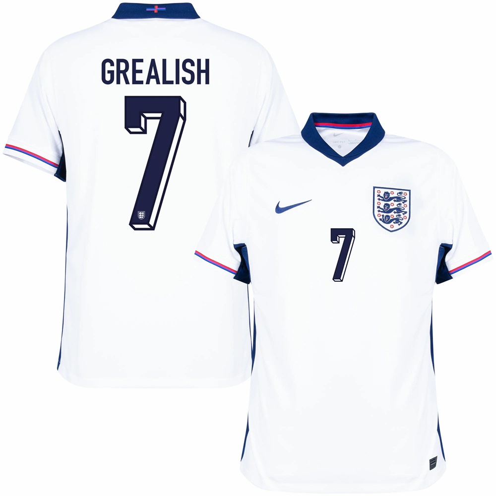 Maillot Angleterre Domicile Euro 2024 Grealish (1)
