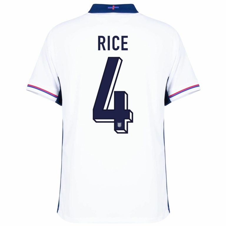 England Home Euro 2024 Jersey Rice (2)
