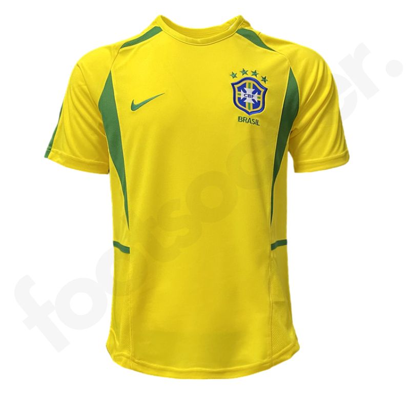 Maillot Bresil 2002 Domicile Retro Vintage (1)