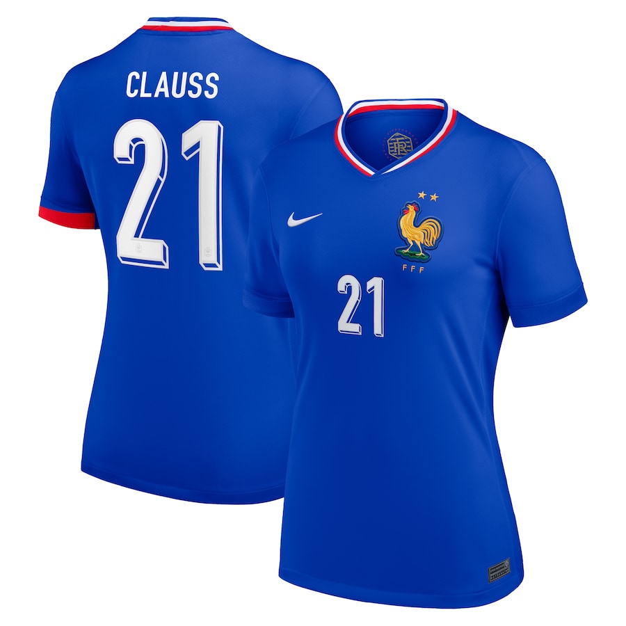 Maillot Equipe de France Femme Domicile Euro 2024 Clauss (1)