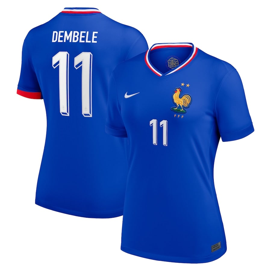 Maillot Equipe de France Femme Domicile Euro 2024 Dembele (1)