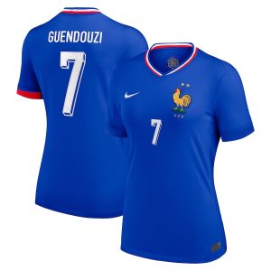Women's French Team Home Euro 2024 Jersey Guendouzi (1)