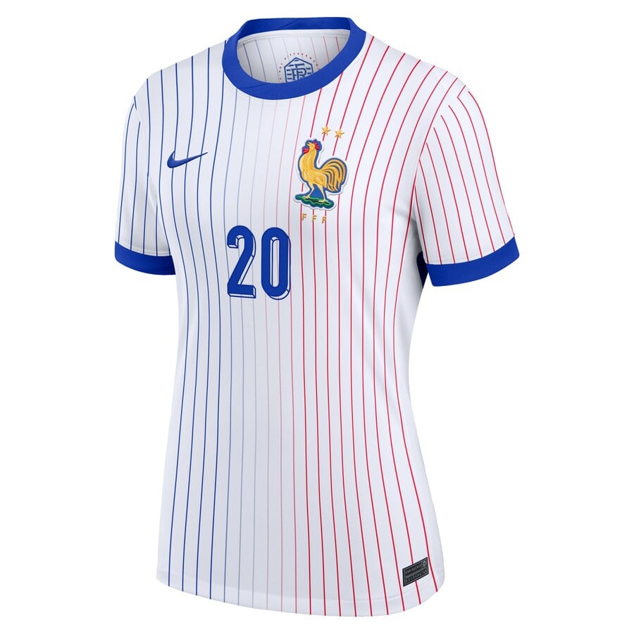 Maillot Equipe de France Femme Exterieur Euro 2024 Coman (2)