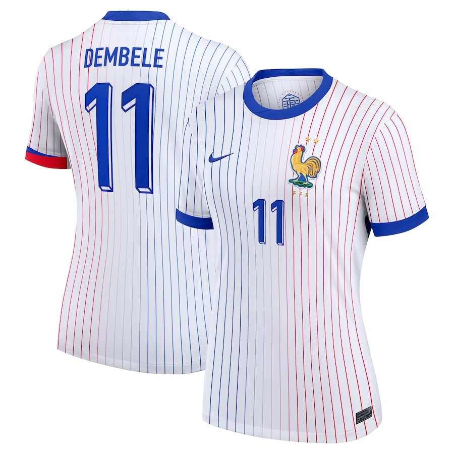 Maillot Equipe de France Femme Exterieur Euro 2024 Dembele (1)