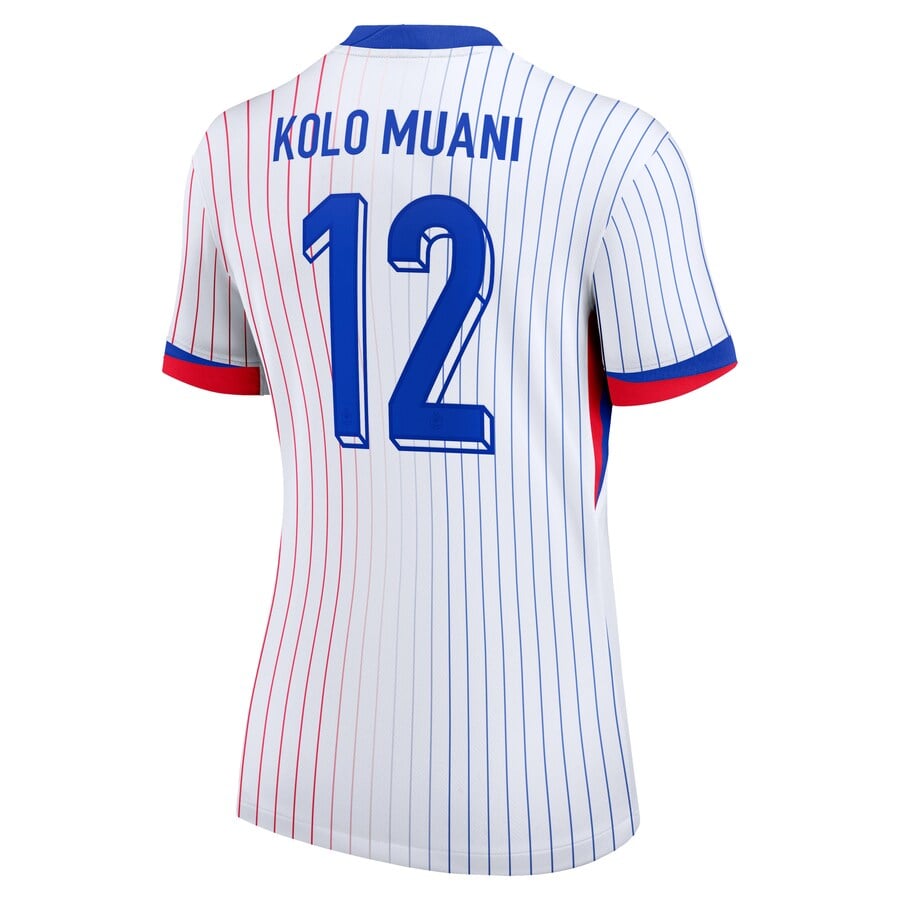 Maillot Equipe de France Femme Exterieur Euro 2024 Kolo Muani (3)
