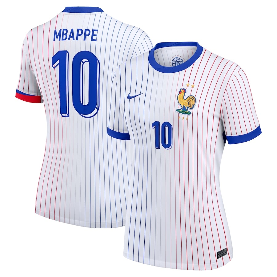 Maillot Equipe de France Femme Exterieur Euro 2024 Mbappe (1)