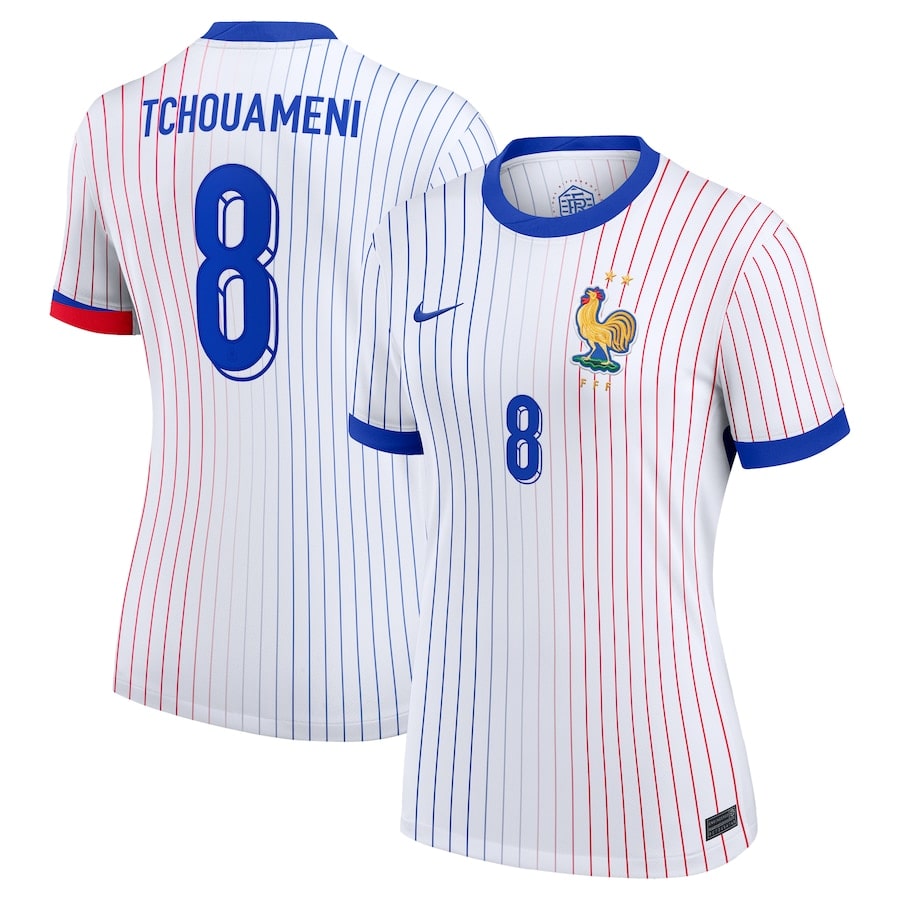 Maillot Equipe de France Femme Exterieur Euro 2024 Tchouameni (1)