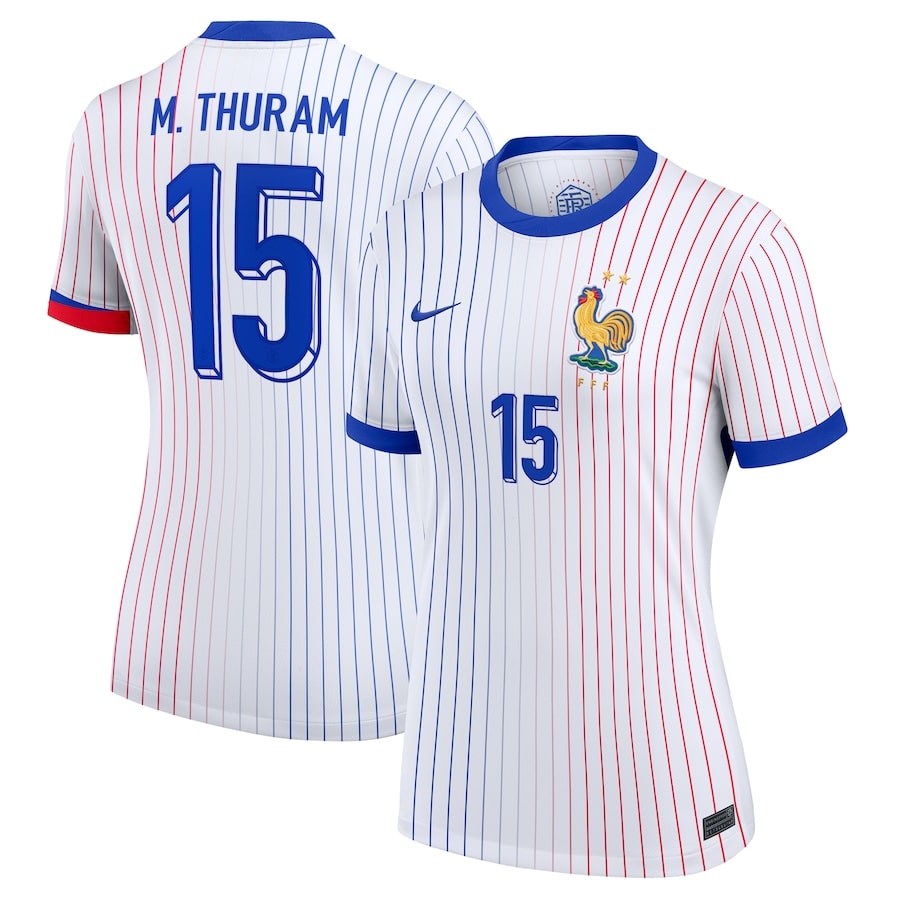 Maillot Equipe de France Femme Exterieur Euro 2024 Thuram (1)