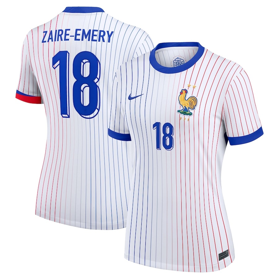 Maillot Equipe de France Femme Exterieur Euro 2024 Zaire Emery (1)