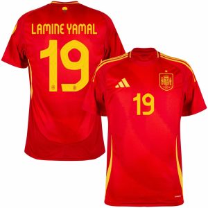 Spain Home Euro 2024 Jersey Lamine Yamal (1)