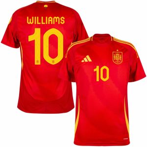 Spain Home Euro 2024 Williams Jersey (1)