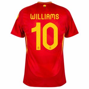 Spain Home Euro 2024 Williams Jersey (2)