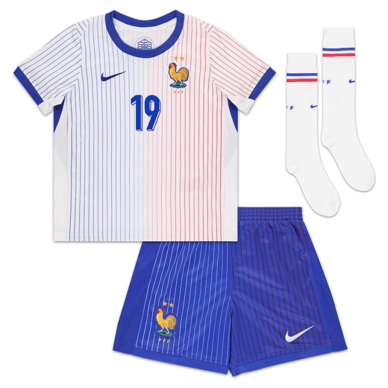 Maillot Kit Enfant Equipe De France Euro 2024 Away Fofana (2)