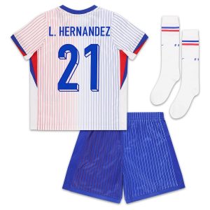 Children's French Team Euro 2024 Away Jersey Kit (1)