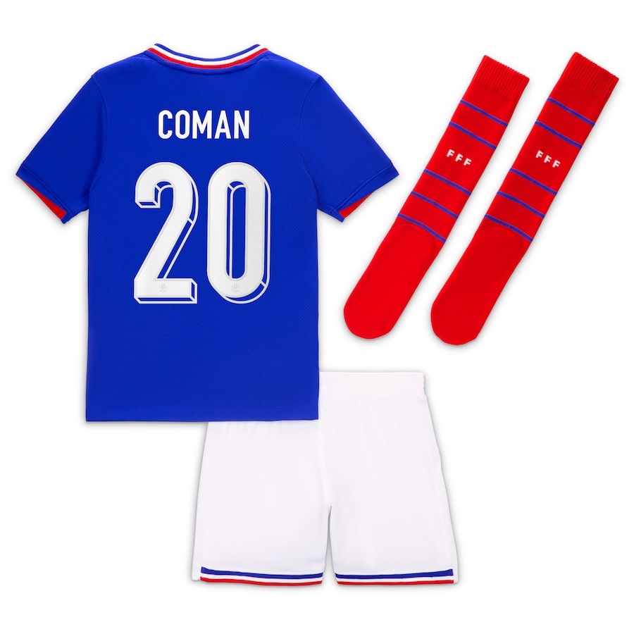 Maillot Kit Enfant Equipe De France Euro 2024 Coman (1)