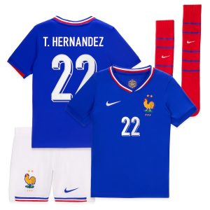 Children's French Team Euro 2024 T Jersey Kit (1)