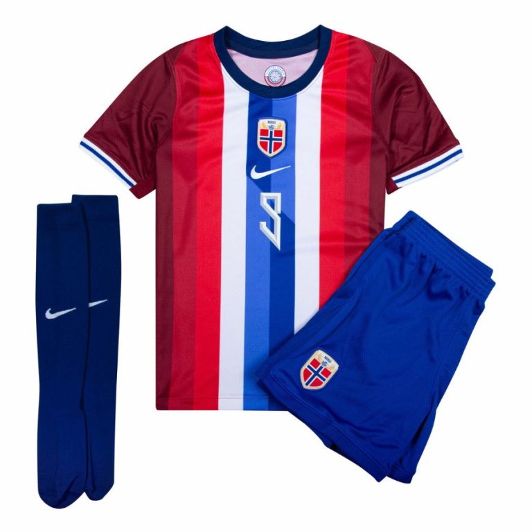 Norway Kids Home Kit Jersey 2024 2025 Haaland (1)