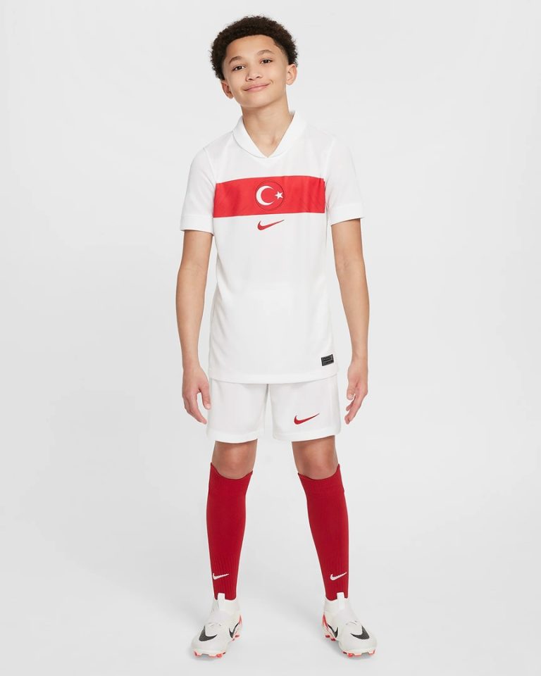 Maillot Kit Enfant Turquie Domicile Euro 2024 (1)