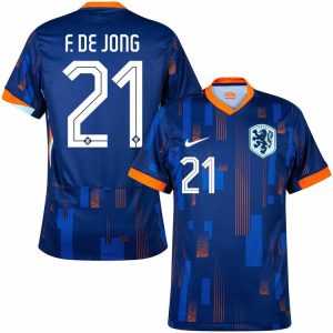 Netherlands Euro 2024 Away Jersey De Jong (1)