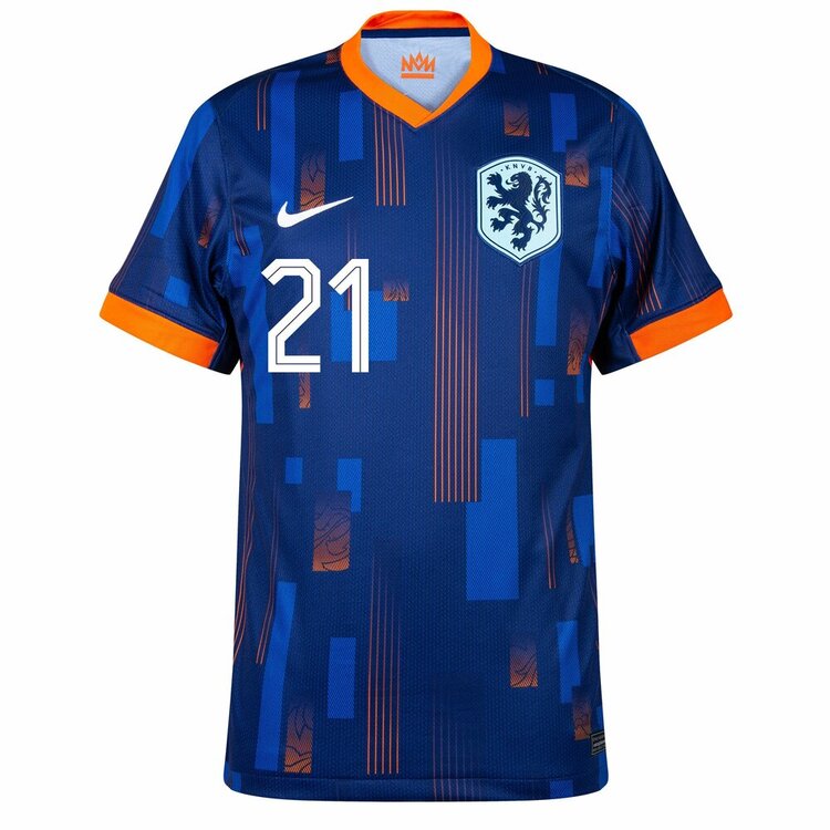 Holanda Eurocopa 2024 Visitante Camiseta De Jong (2)