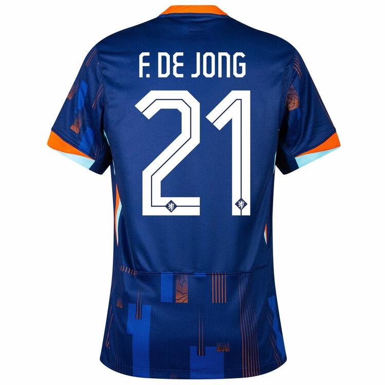 Holanda Eurocopa 2024 Visitante Camiseta De Jong (3)