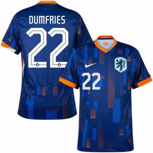 Netherlands Euro 2024 Away Jersey Dumfries (1)