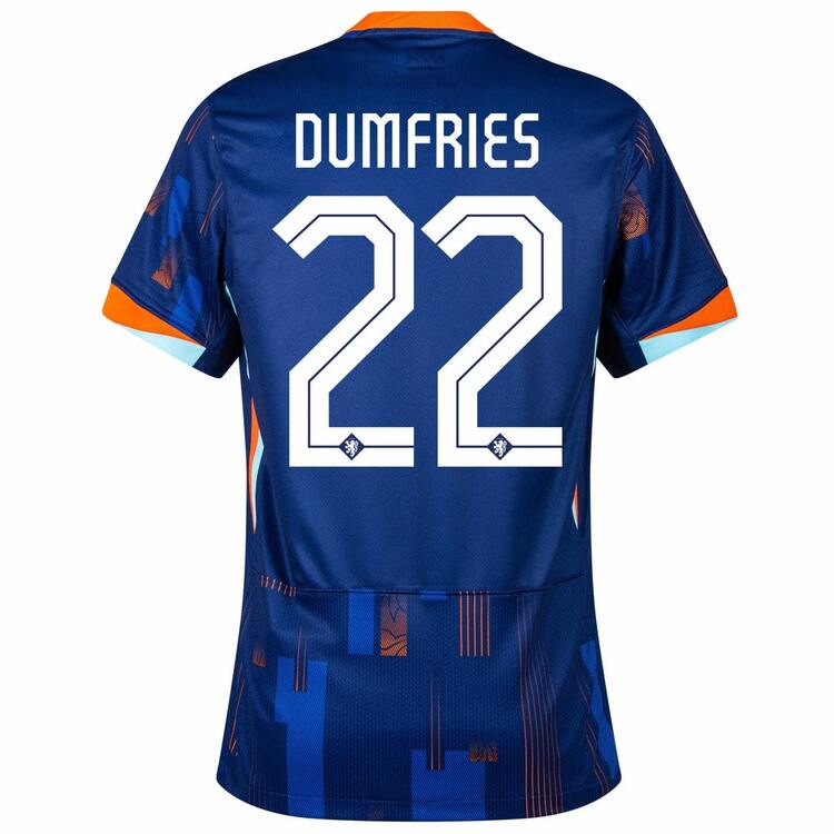 Netherlands Euro 2024 Away Jersey Dumfries (3)
