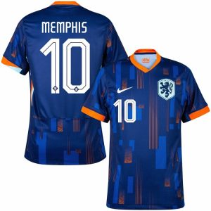 Holanda Eurocopa 2024 Visitante Camiseta Memphis (1)