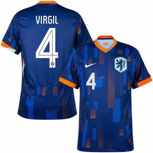 Holanda Eurocopa 2024 Visitante Camiseta Virgil (1)
