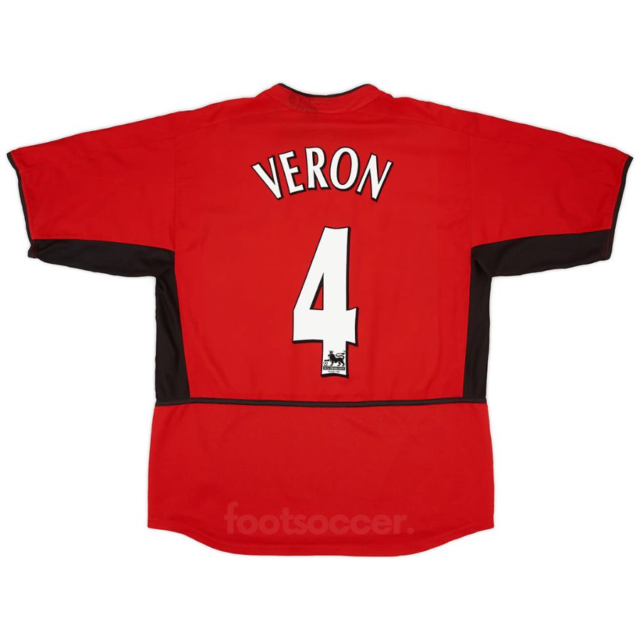2002-04 Maillot Retro Vintage Manchester United Home Veron (1)