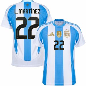 Maillot Argentine Domicile 2024 2025 Lautaro Martinez (1)