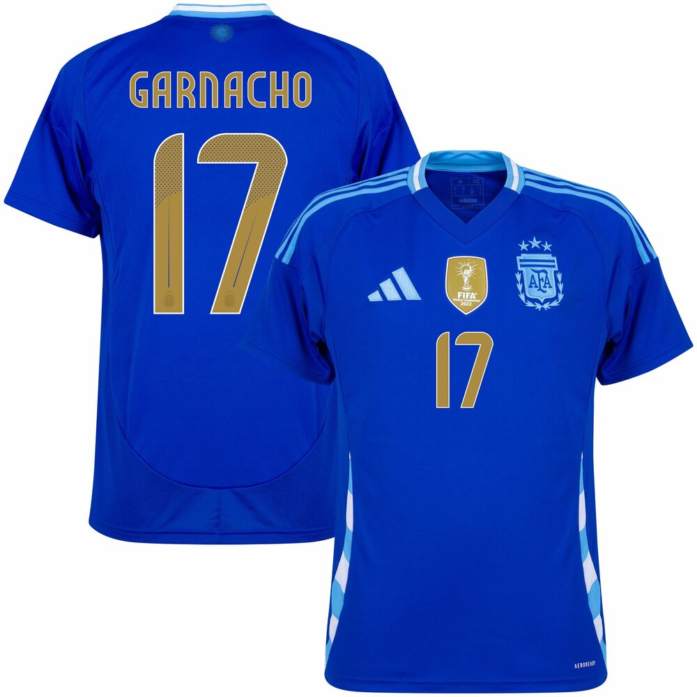 Argentina Away Jersey 2024 2025 Garnacho Foot Soccer Pro