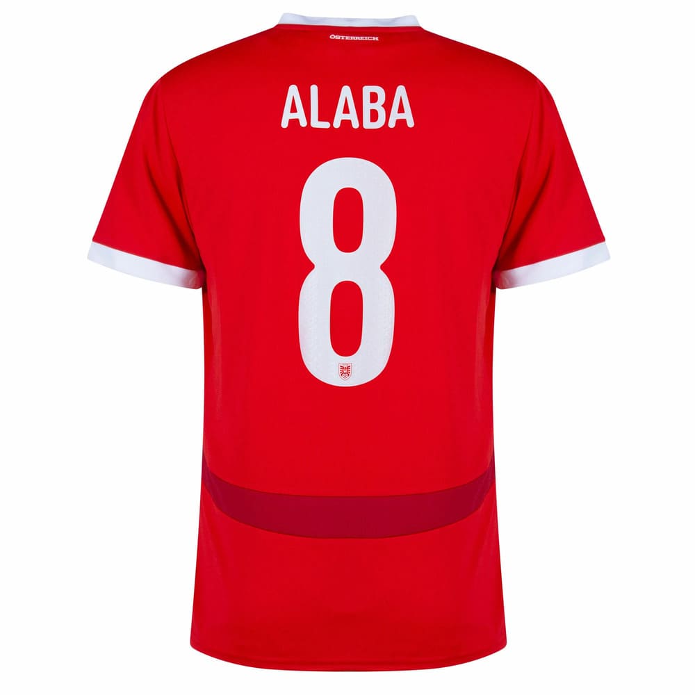 Maillot Autriche Domicile Euro 2024 Alaba (2)