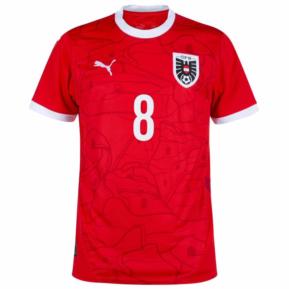 Maillot Autriche Domicile Euro 2024 Alaba (3)