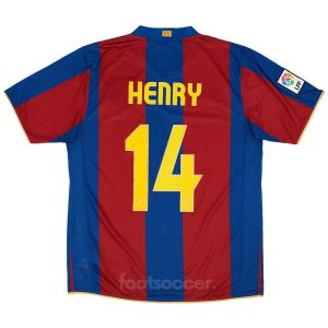 Maillot Barca Domicile 2007-2008 Henry (1)
